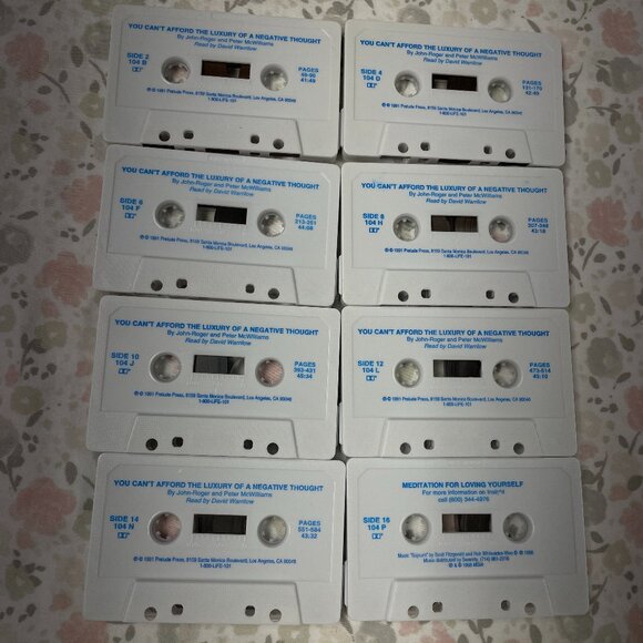 Cassette Tapes "You Can't Afford the Luxury of a Negative Thought" - Vintage - Picture 7 of 7